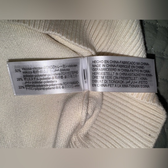 ZARA SOFT TEXTURED KNIT MENS SWEATER. Oyster white. Size medium. NWOT - Picture 12 of 15